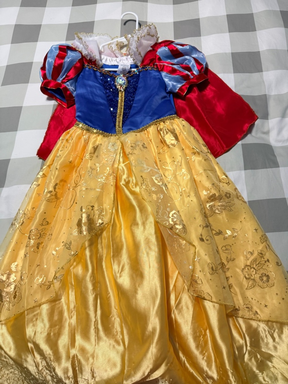 Disney Girls' Royal Princess Dress in Blue, Red & Gold